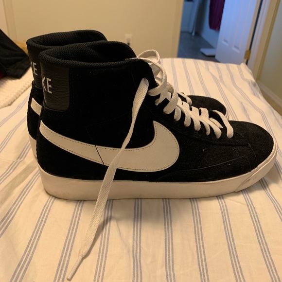 nike blazer mid suede black